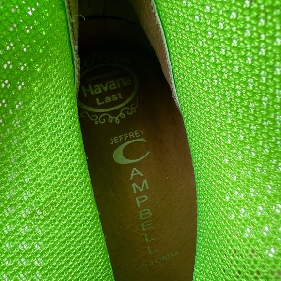 Flawed Jeffrey Campbell NWT lime green Litas. - Picture 16 of 17